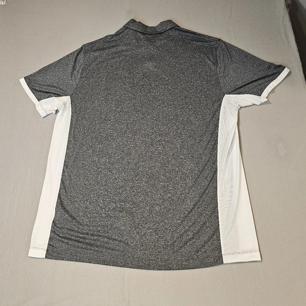 Nike Golf‎ Tour Performance Gray and White Men's Polo Shirt Size XXL
